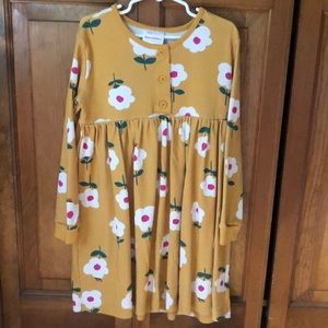 Hanna Andersson gold floral play dress